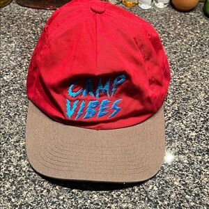 Poler Red and Brown Camp Vibes Hat